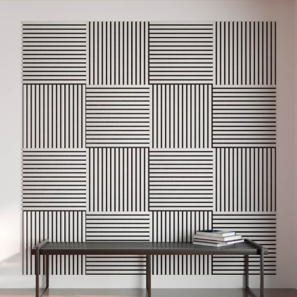 Панель Стеновая Акустическая Stella Comfort Standart Белый 600х600х9 (уп.1шт.)