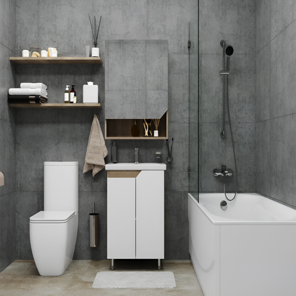 STELLA Шкаф-зеркало Есения 70 см. без света