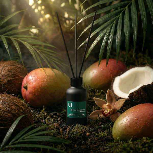 Диффузор Stella Tind Black Standard №6, Манго и Кокосовое молоко, 50 мл (упак.3шт.)