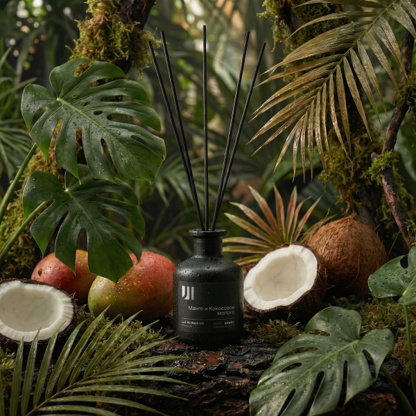 Диффузор Stella Luft Ro Black Premium №6, Манго и Кокосовое молоко, 50 мл (упак.1шт.)