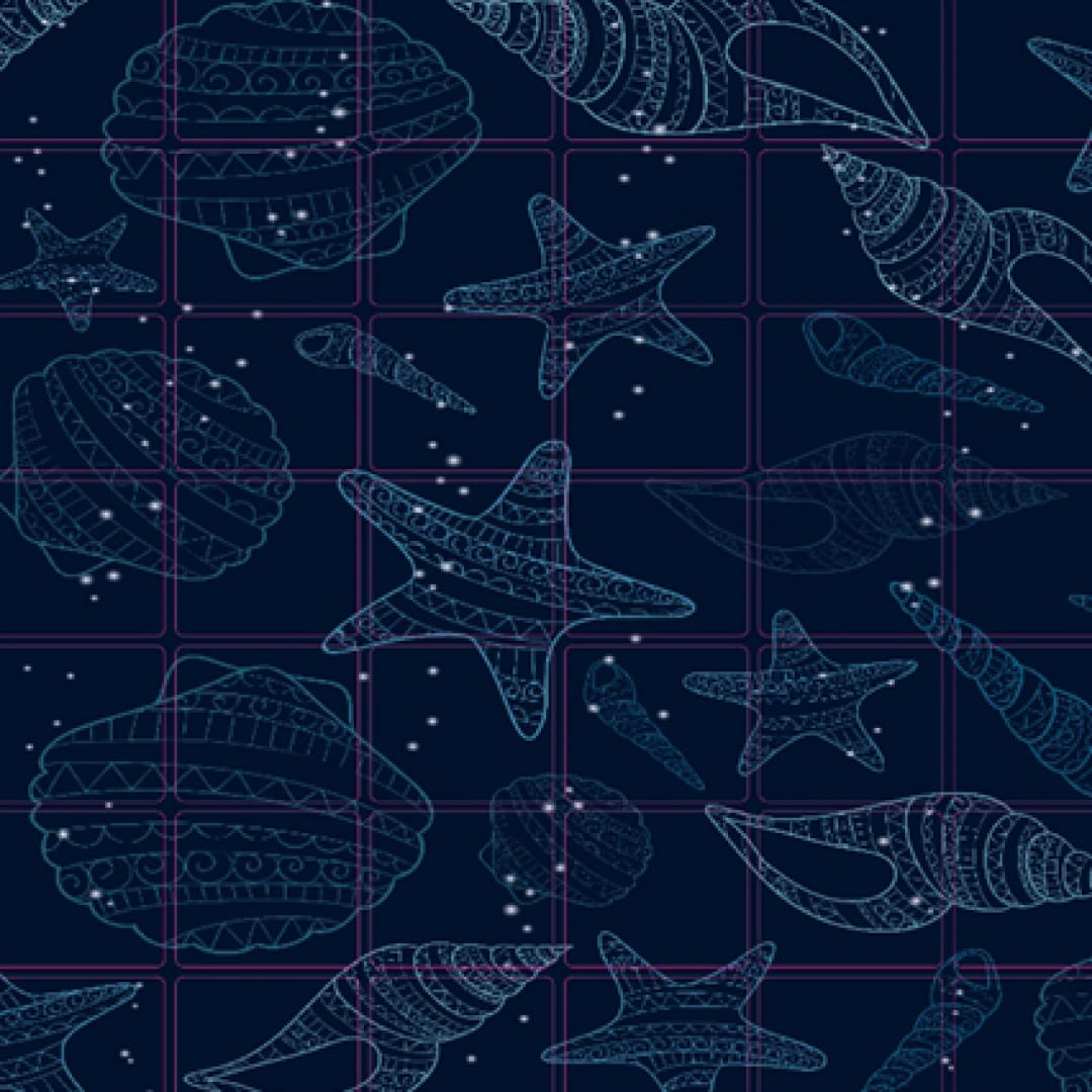 Панель ПВХ 0,2 мозаика «Морская палитра» Stella