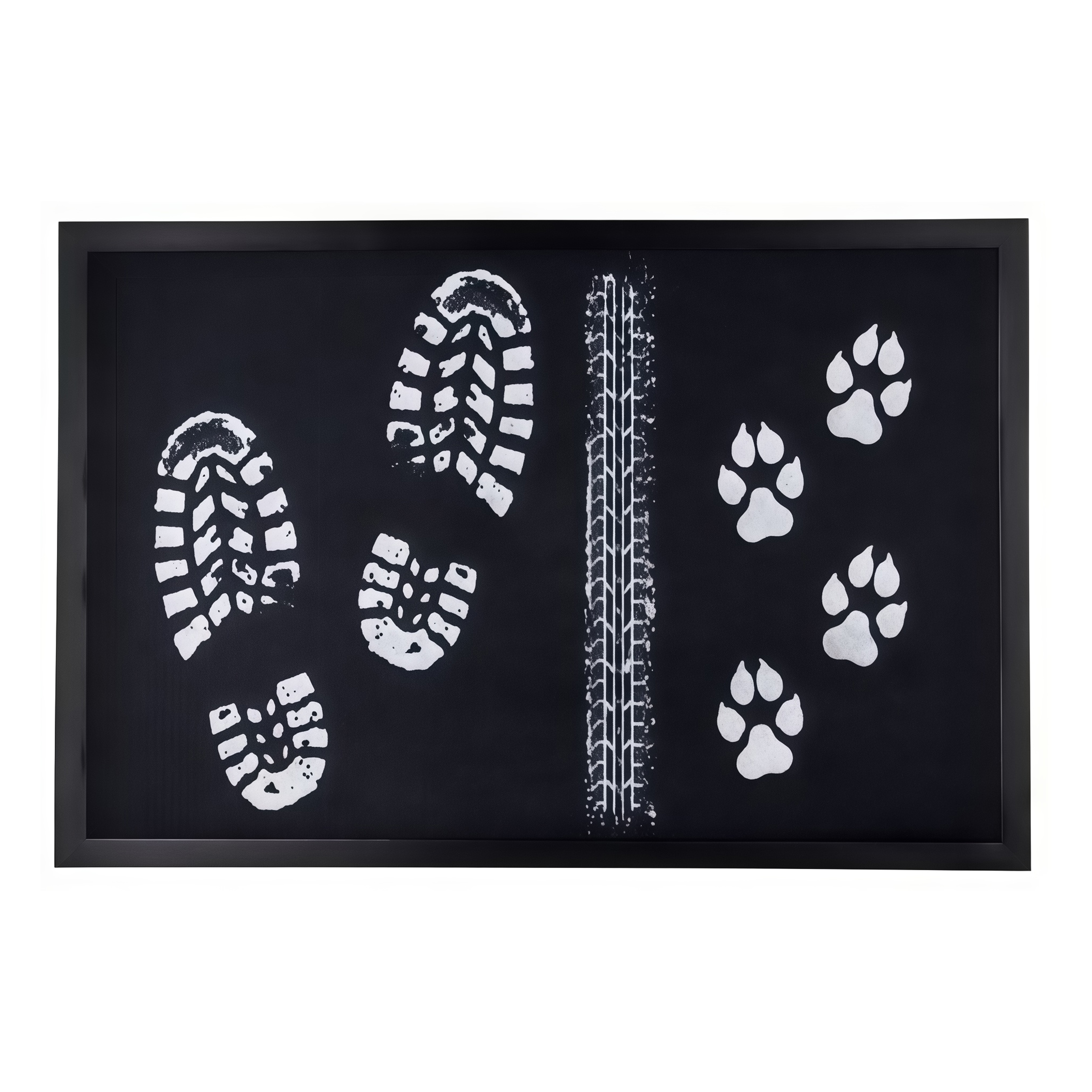 Коврик на ПВХ основе 50х80см "Следы"