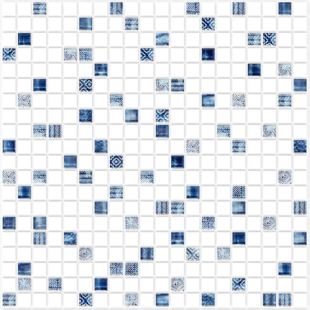 Панель ПВХ 0,3 мозайка на клеевой основе Северное сияние (10шт)