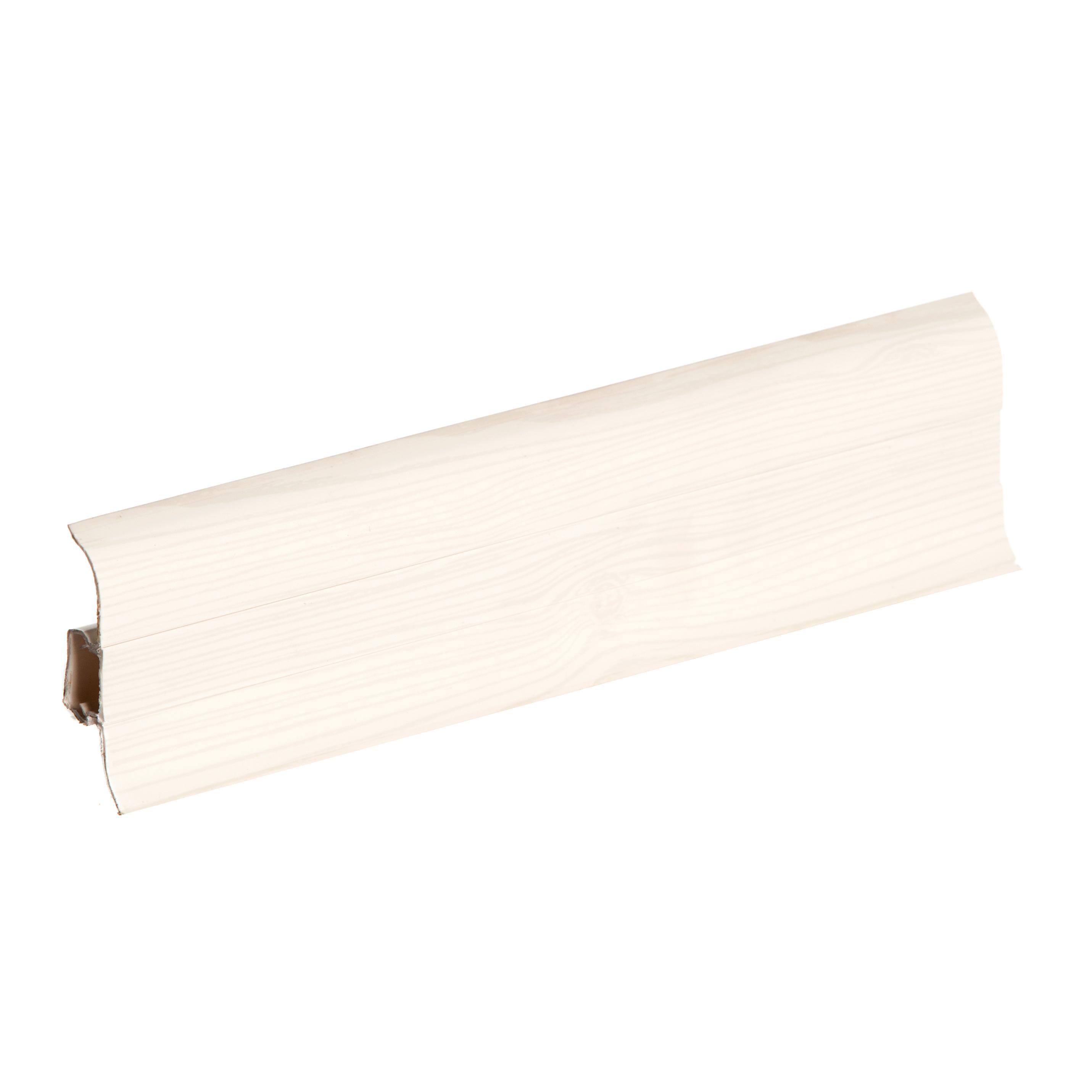 Напольный плинтус ПВХ Stella Comfort 62 Сосна Белая 330 (40)