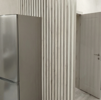 Интерьерная рейка МДФ Stella Бриона Standard Дуб Санремо Белый 16*40*2700 (уп.8 шт.)