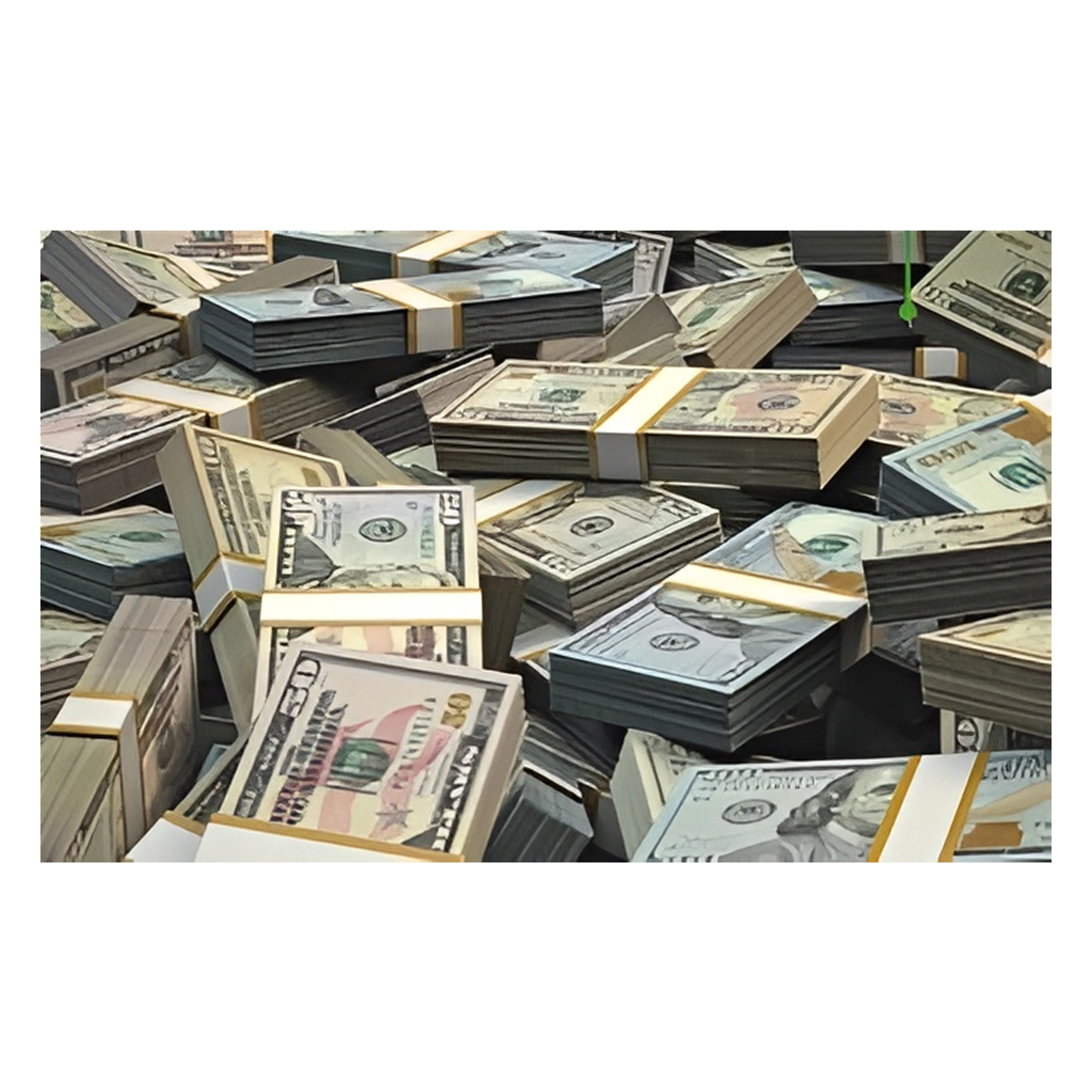 Коврик на ПВХ основе 50х80см "Доллары"