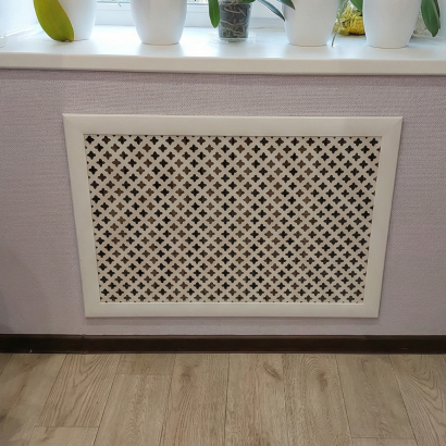 Экран для радиатора 90х60 см Глория белый STELLA