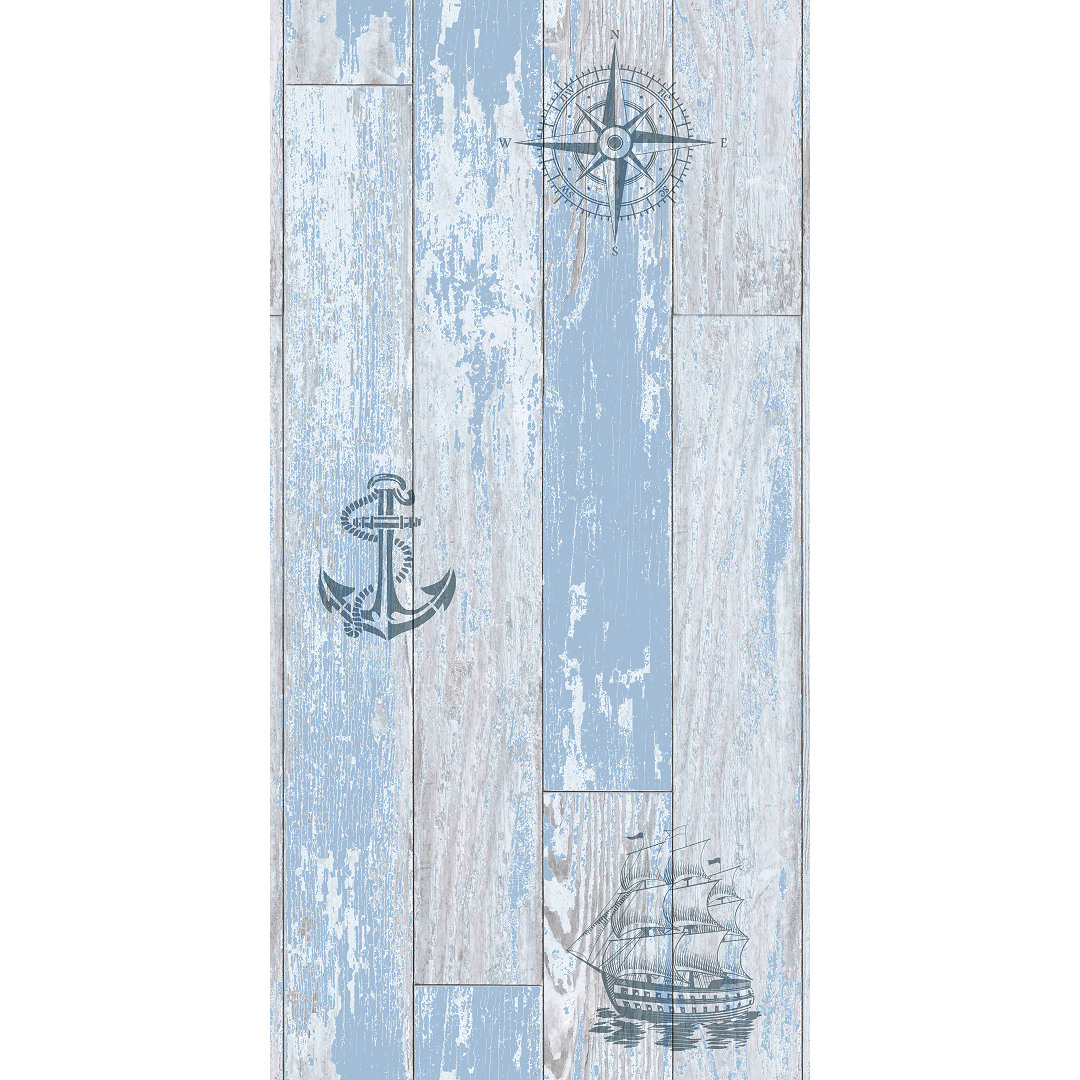 Панель ПВХ Санторини Бирюза Узор 742 2,7*0,25 STELLA  Premium