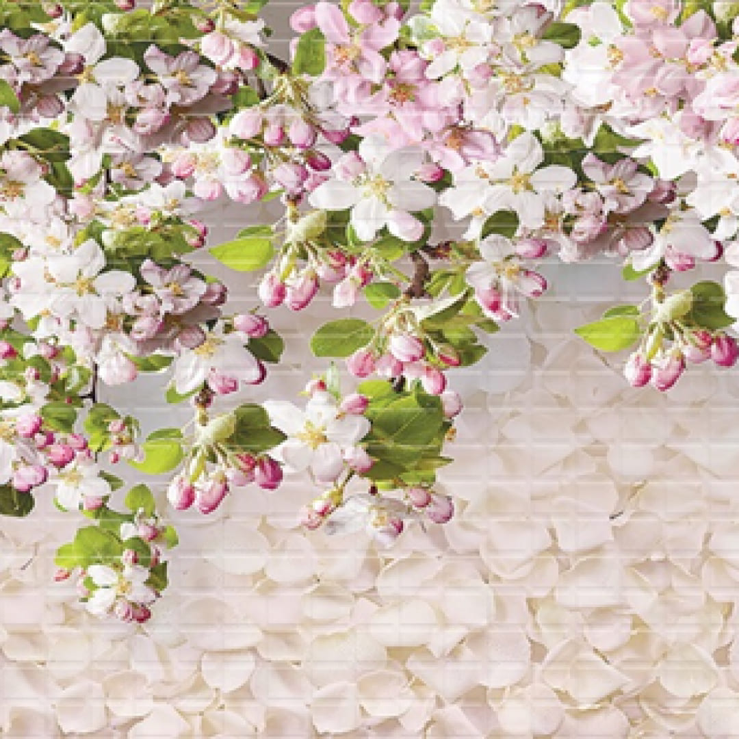 Панель ПВХ 0,3 мозаика Цветущая сирень STELLA