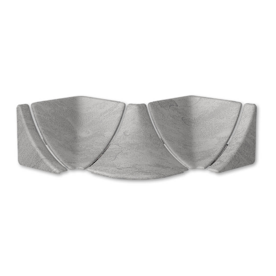 Набор комплектующих к плинтусу для столешницы Лофт светло-серый 547 (10)