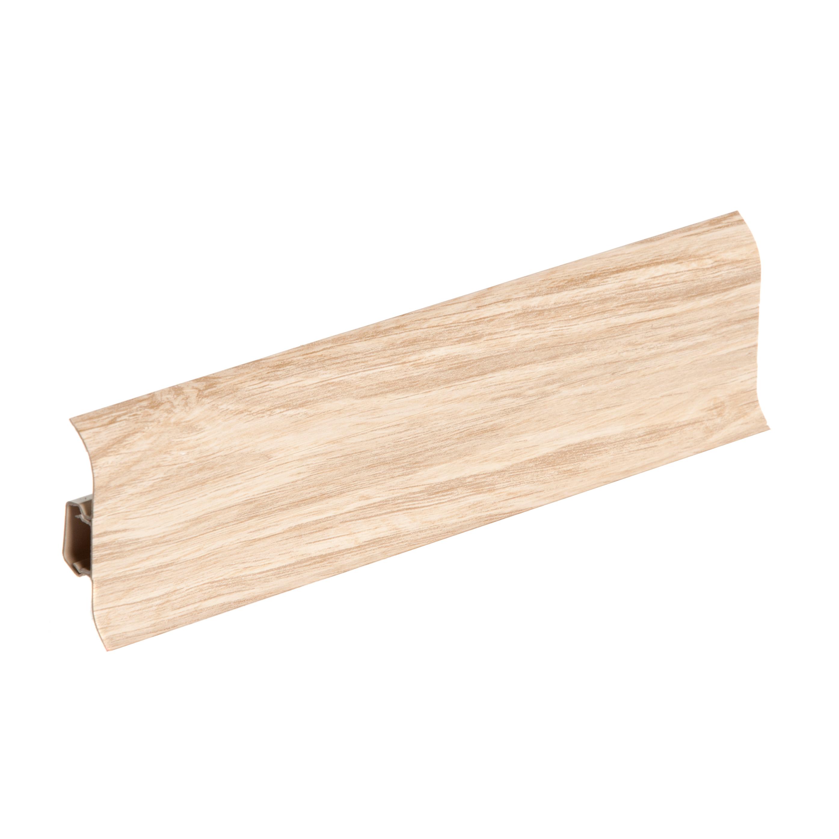 Напольный плинтус ПВХ Stella Comfort 62 Дуб Сибирский 333 (40)