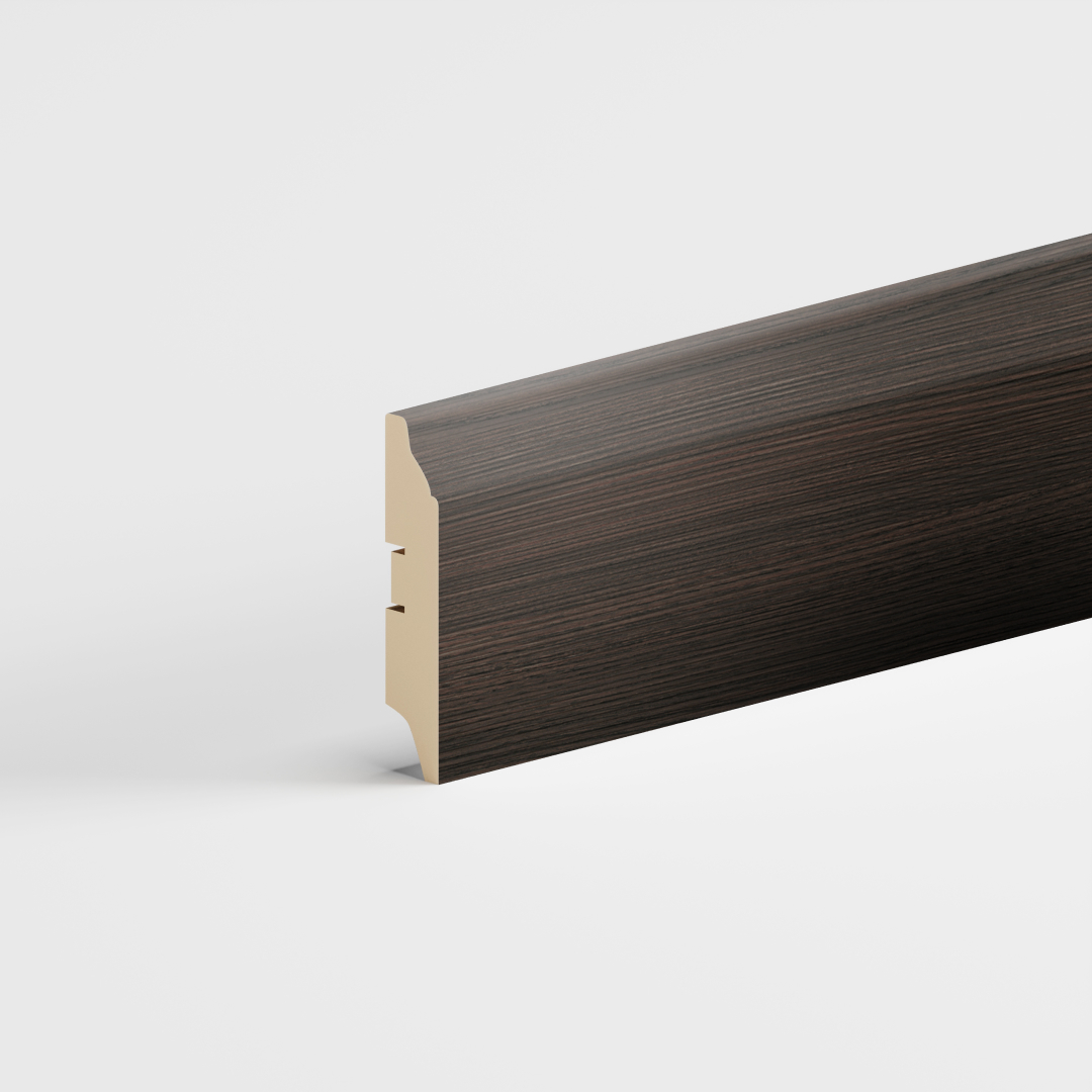 Напольный плинтус МДФ STELLA 82 2000х82х16 Венге (16шт в упак)