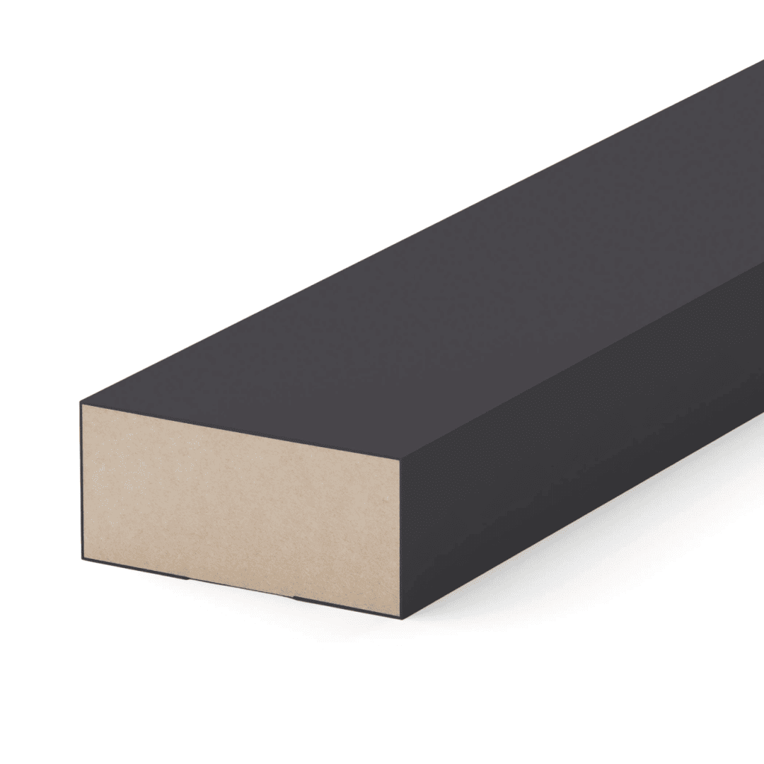 Рейка Интерьерная МДФ Stella Модель 12 De Luxe Black Lead 2800х27х12 (упак.15шт.)