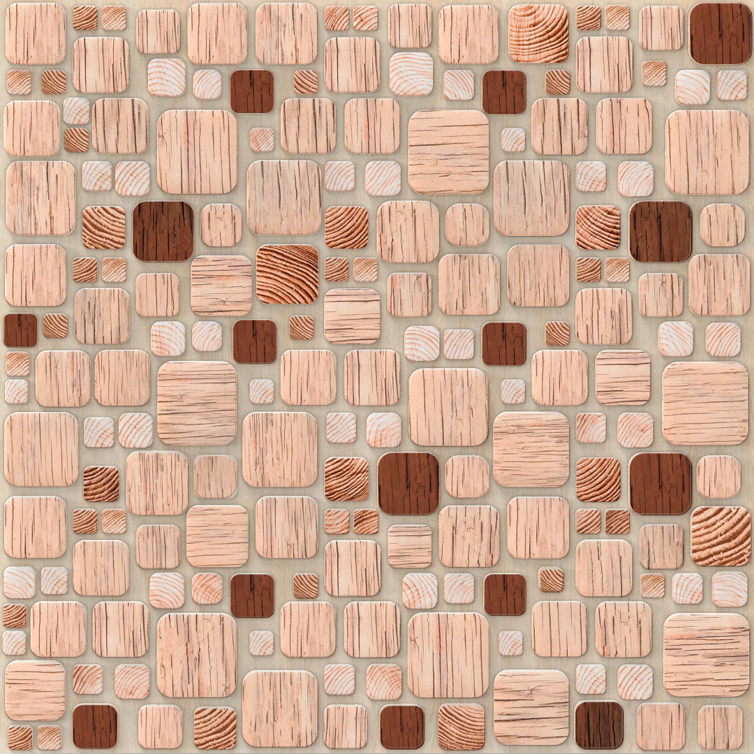 Панель ПВХ 0,3 мозайка на клеевой основе Ритм (10шт)