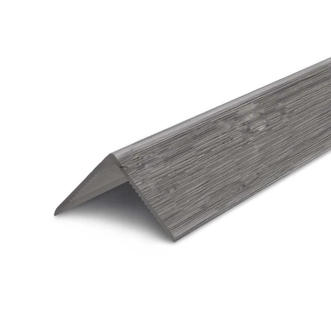 Угол ПВХ Деконика Алюминий темный 187 2700х15х15 (25шт.упак.)