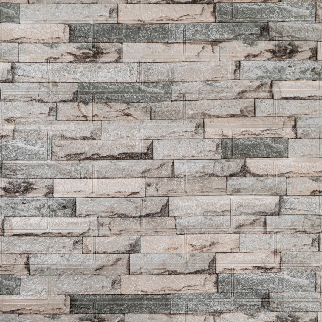 Панель ПВХ на клеевой основе "Кирпич Лофт" 700*770мм Ultra  (10шт)