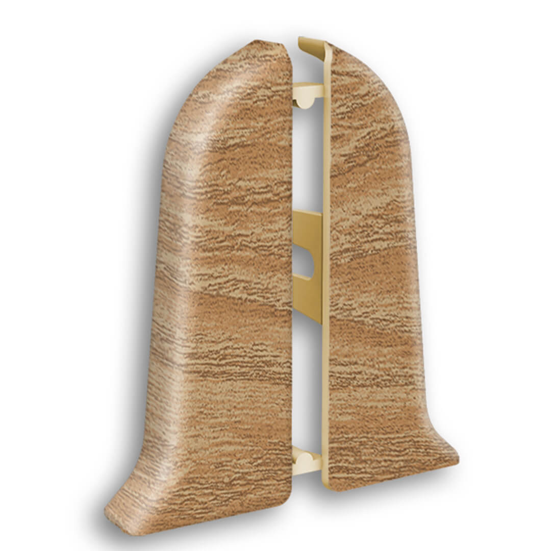 Угол торцевой ПВХ Идеал Классик Дуб коньячный 206 (10)