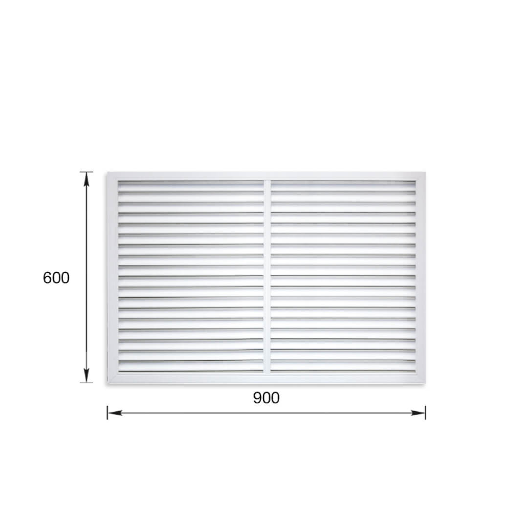 Решетка радиаторная ПВХ белая 600*900 мм Stella