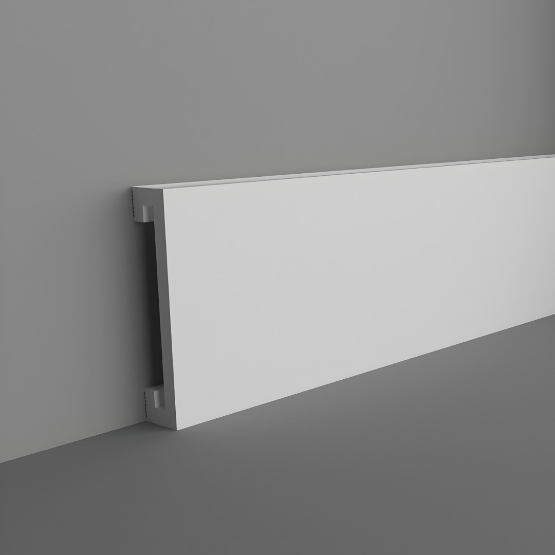 Плинтус напольный DPM Stella Дольче 70 Белый 70х15х2000 мм (упак.20 шт.)