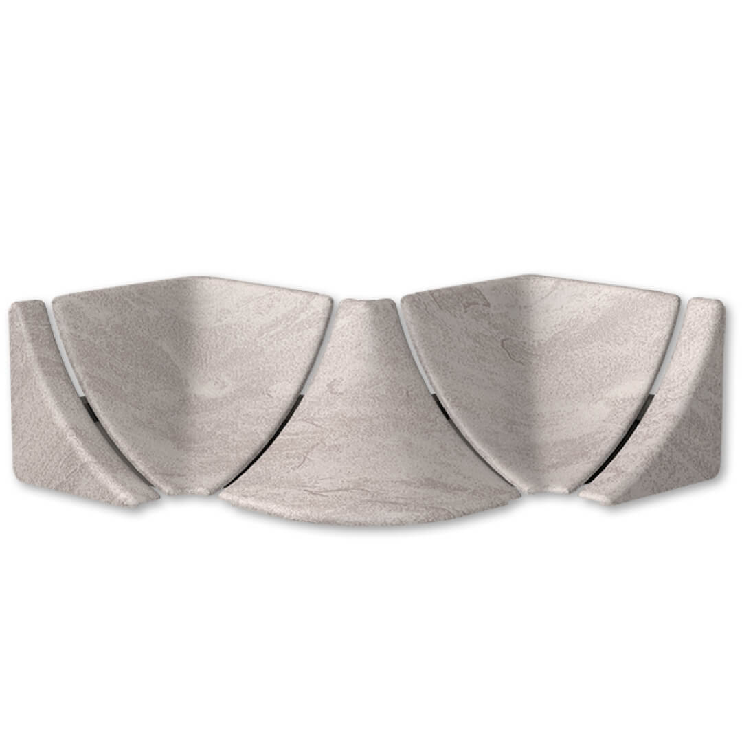 Набор комплектующих к плинтусу для столешницы Лофт светло-бежевый 549 (10)