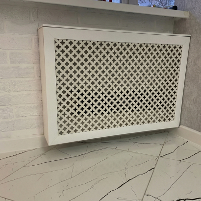 Экран для радиатора МДФ Stella Готико Белый 90х60 см