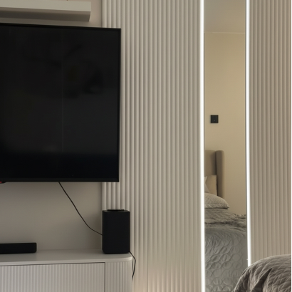 Панель Стеновая Реечная МДФ Stella Wave Standart Белый 2700x119x16 (4шт.упак.)