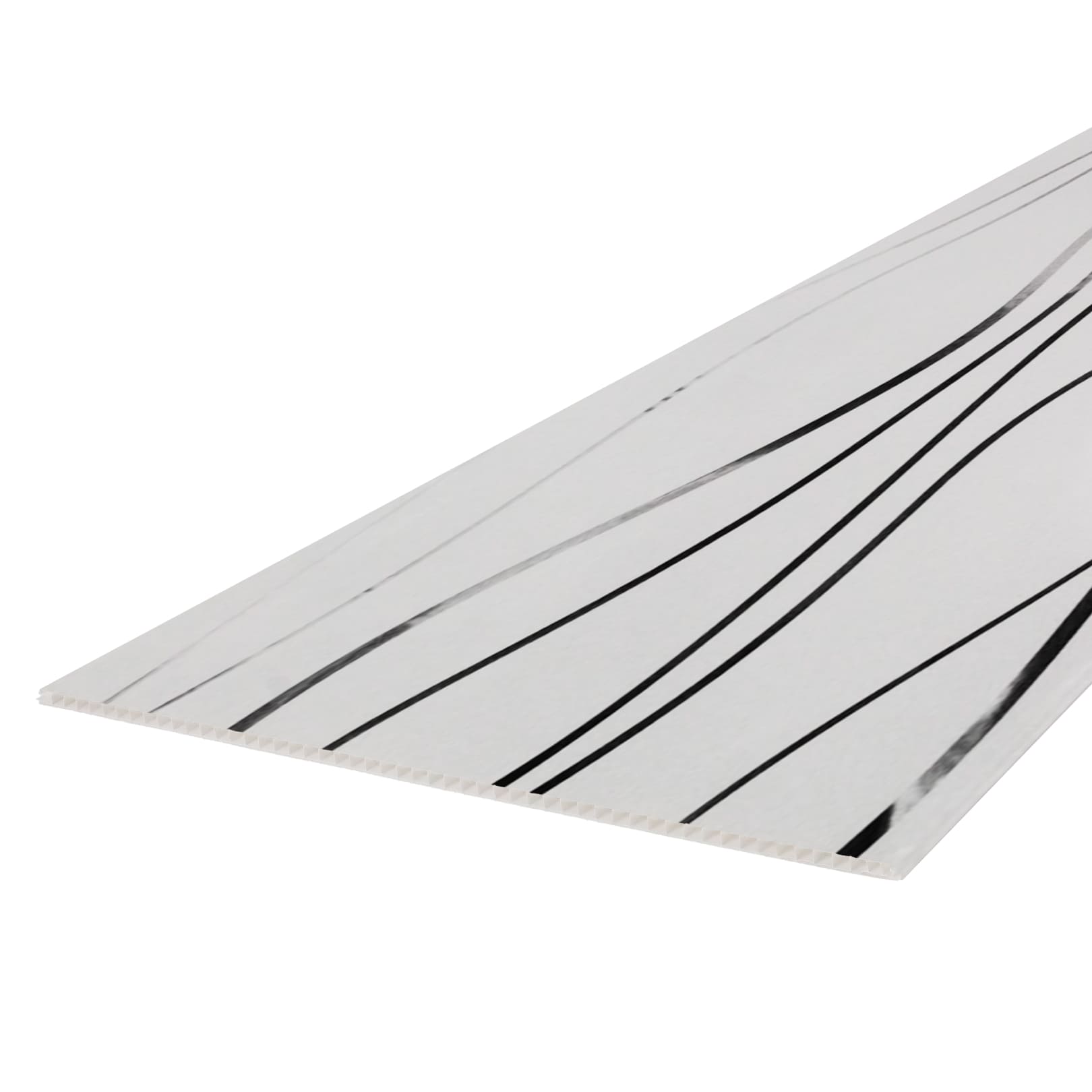 Панель ПВХ Stella Light Голография Серебряные Нити 2700х250х8 (10шт.упак.)