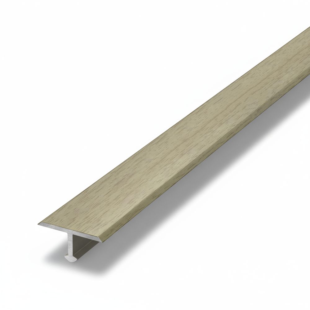 Профиль алюминиевый Stella Т-образный Д05 Дуб Белёный 1800х26х9 мм (10шт.упак.)