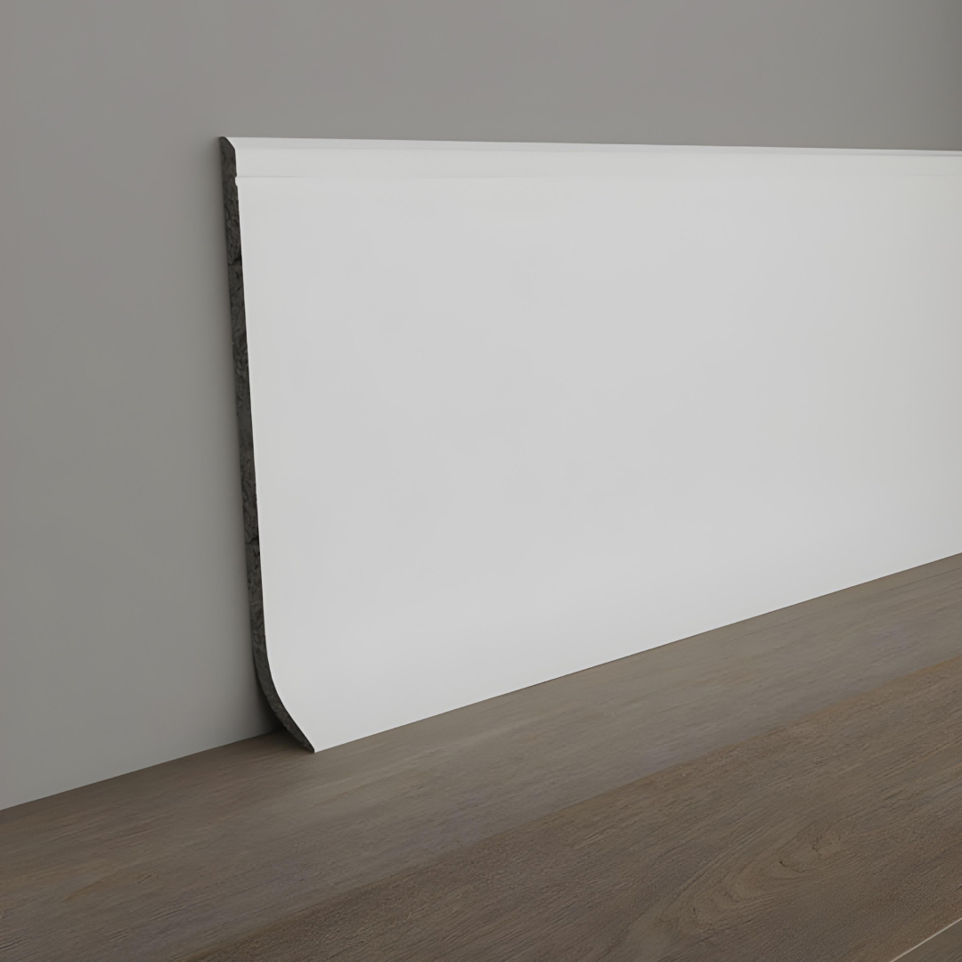 Плинтус напольный DPM Stella Лацио 100 Белый 100х16х2000 мм (упак.30 шт.)