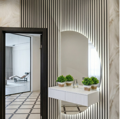 Панель Стеновая Акустическая МДФ Stella Trend (Тренд), Стандарт, Белый, 2780х600х21, (уп.1шт.)