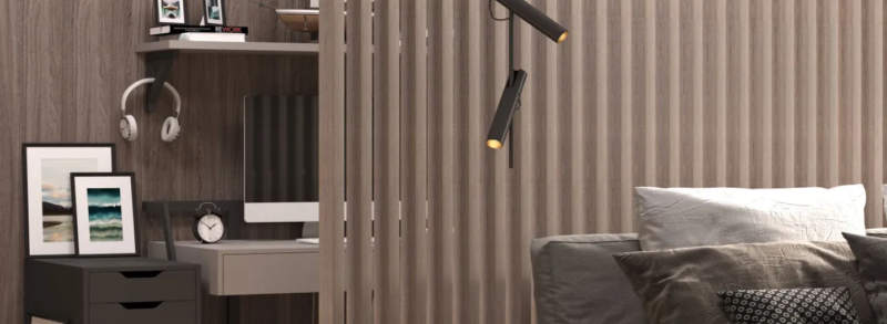 Зонирование пространства панелями МДФ: идеи для студии и гостиной от дизайнера Stella Зонирование пространства панелями МДФ: идеи для студии и гостиной от дизайнера Stella