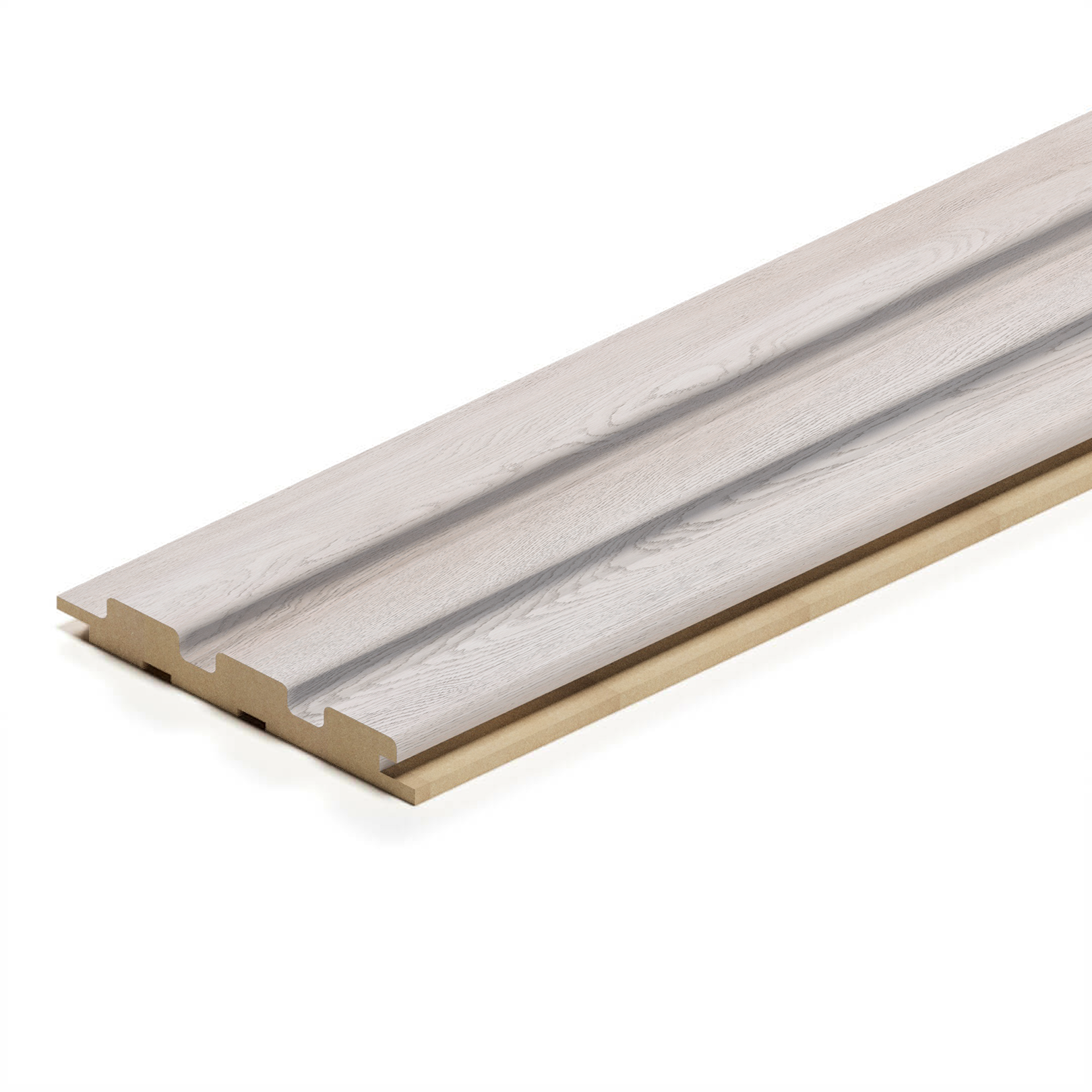 Панель Стеновая Реечная МДФ Stella Beats Light Ясень Айвори 2700x119x16 (4шт.упак.)