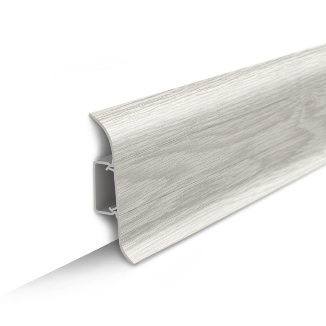 Напольный Плинтус  Дуб Айсберг 230 Идеал Классик 85 (20)