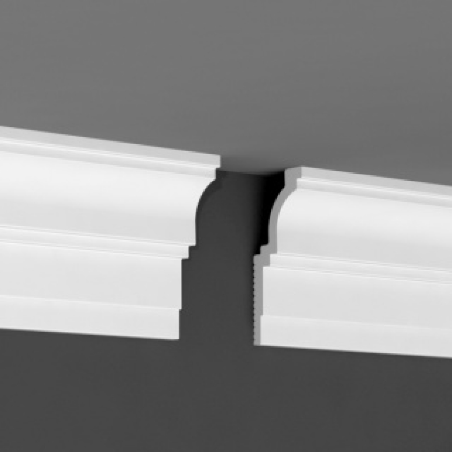 Плинтус потолочный Де-Багет П 20 100/40 (под натяжной потолок) (42 шт)