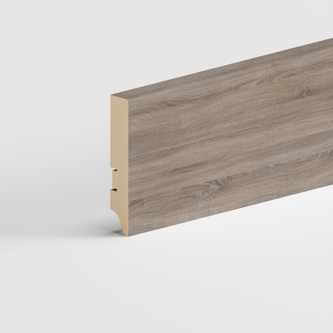 Напольный плинтус МДФ STELLA 100А 2000х100х16 Дуб Винтаж (12шт в упак)