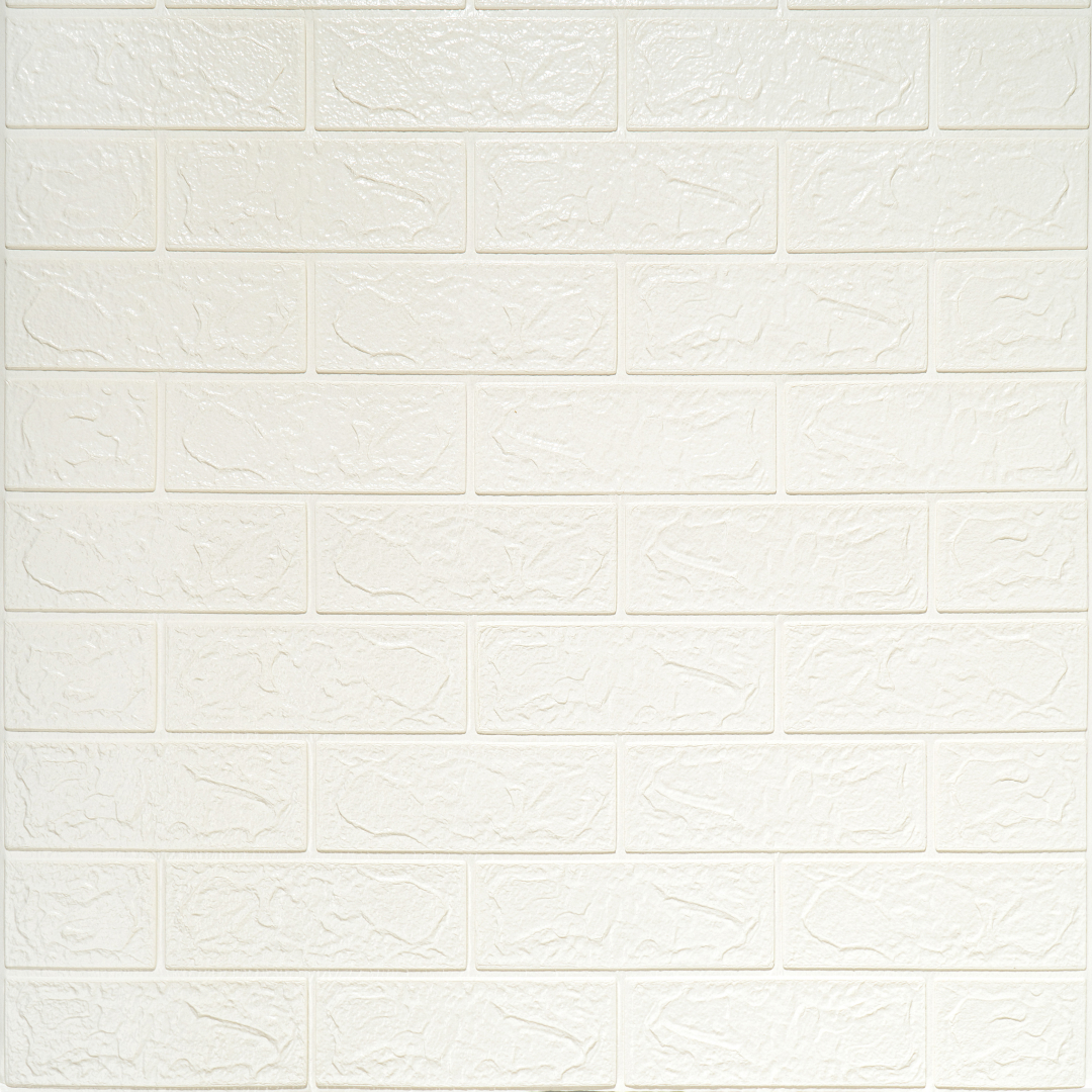 Панель ПВХ на клеевой основе "Белый кирпич" Акция 700*770мм Ultra (10шт)