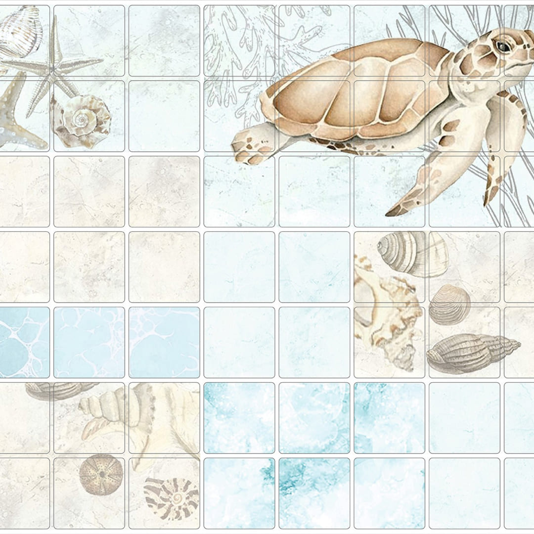 Панель ПВХ 0,2 мозаика «Морская фауна» Stella