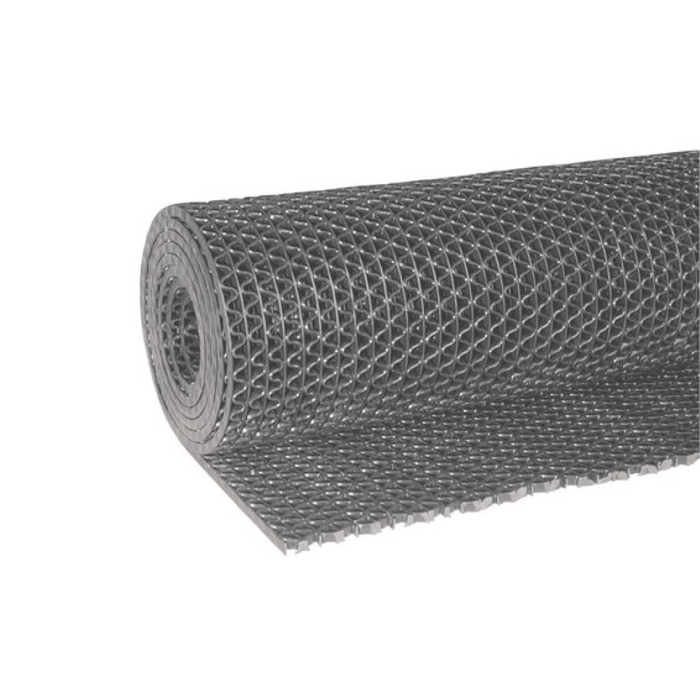 Антискользящее покрытие Зиг-Заг 1,15х10 м без подложки 4,5 мм Серый