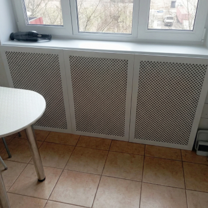 Экран для радиатора 90х60 см Глория белый STELLA