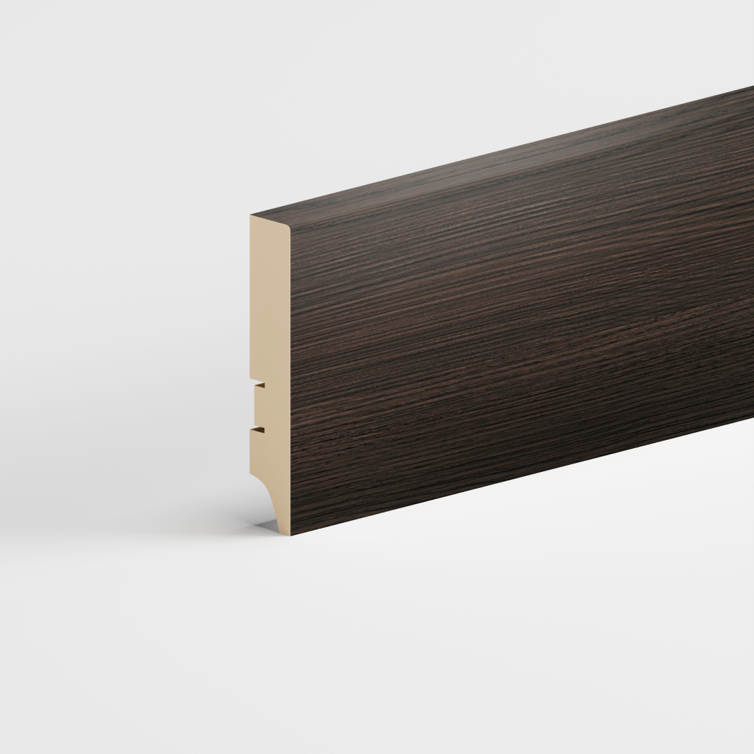 Напольный плинтус МДФ STELLA 100А 2000х100х16 Венге (12шт в упак)