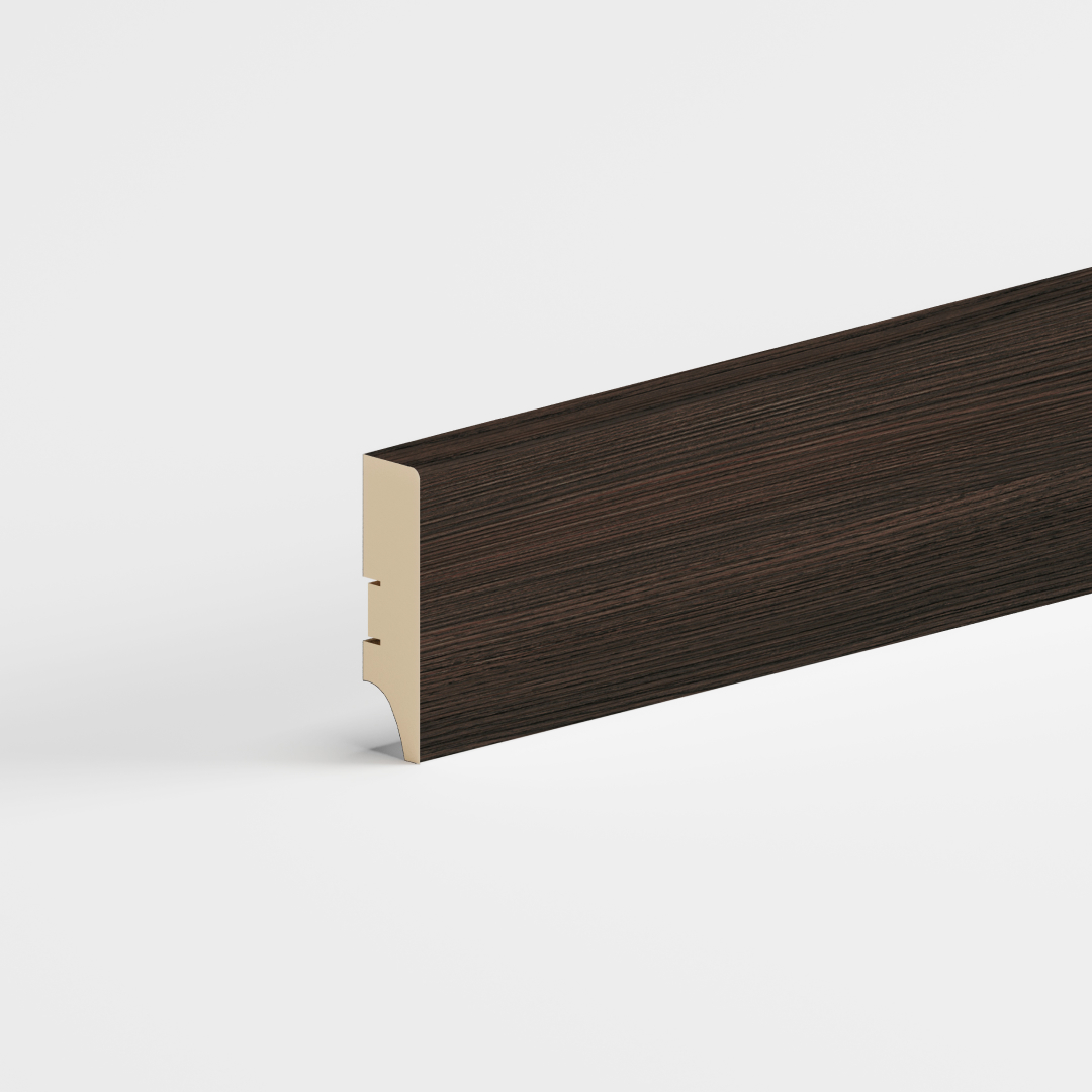 Напольный плинтус МДФ STELLA 60 2000х60х16 Венге (20шт в упак) 