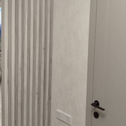 Интерьерная рейка МДФ Stella Бриона Standard Дуб Санремо Белый 16*40*2700 (уп.8 шт.)