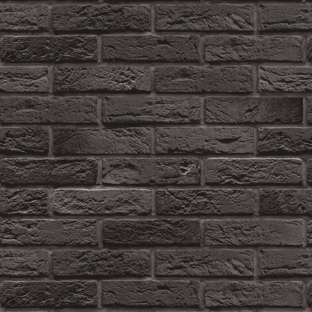 Кухонный фартук АБС Кирпич графитовый (600*3000*1,5мм) Stella