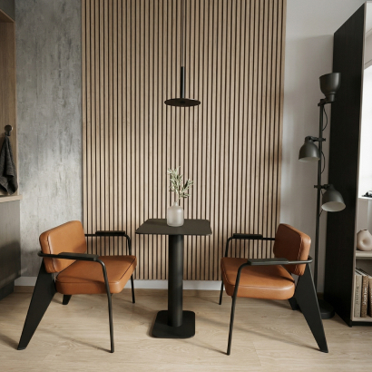 Панель Стеновая Акустическая МДФ Stella Comfort (Комфорт), Базис, Дуб Снежный, 2780х600х9, (уп.1шт.)