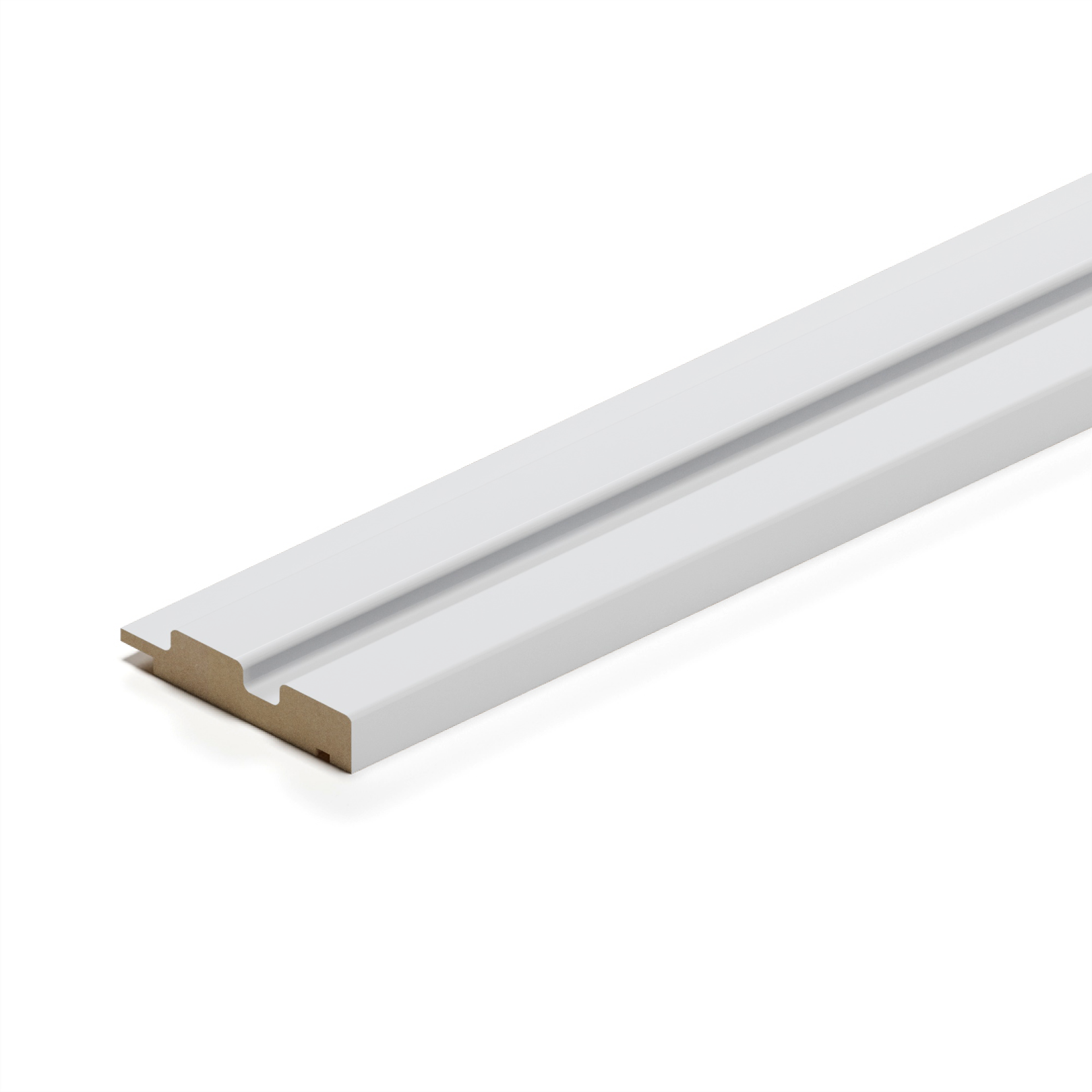 Профиль Финиш МДФ Stella Beats Standart Белый 2700x77x16 (упак.4шт.)