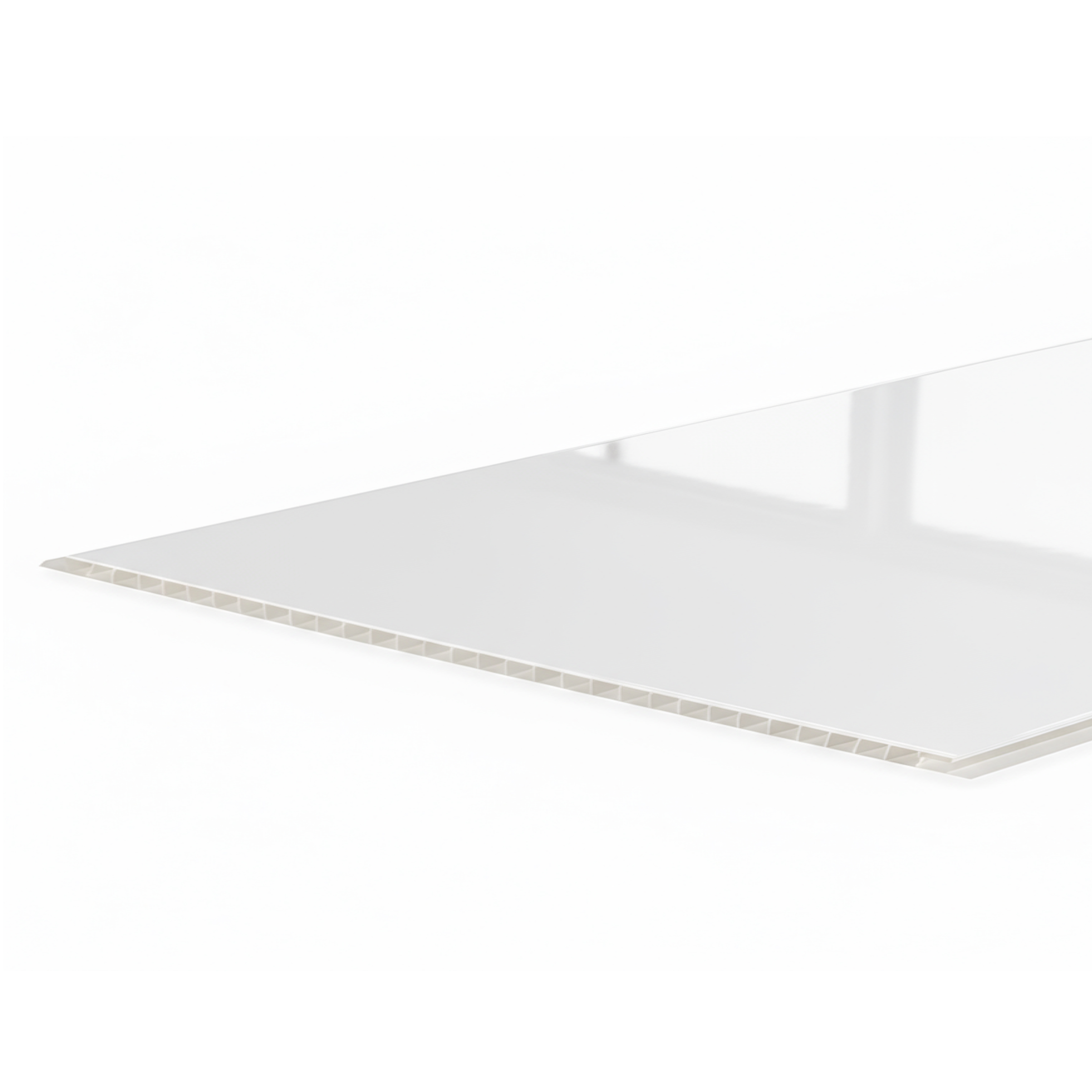 Панель ПВХ 3,0*0,5 (Белая Лакированая) STELLA (6) 