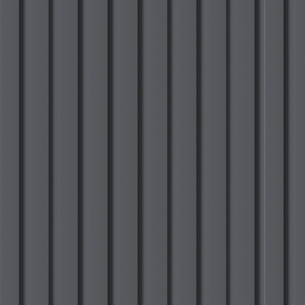 Панель Стеновая Реечная МДФ Stella Beats De Luxe Black Lead 2700x119x16 (4шт.упак.)
