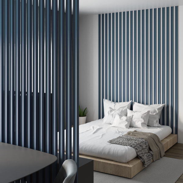 Интерьерная Рейка МДФ STELLA Планкен Рекесс De Luxe Ocean 19*50*2700 (уп.4 шт.)