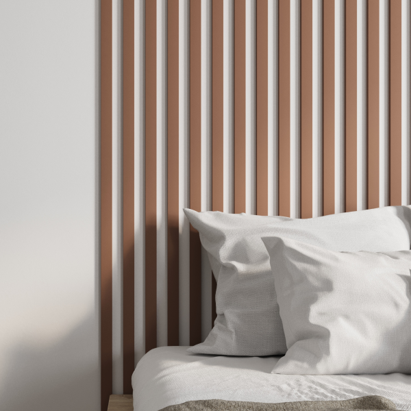 Интерьерная Рейка МДФ STELLA Планкен De Luxe Mauve 16*60*2700 (уп.6 шт.)