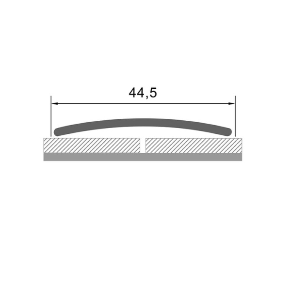 Порог алюминиевый STELLA АЛ 671 Д21 1,35 Дуб Северный (упак. 10 шт.)